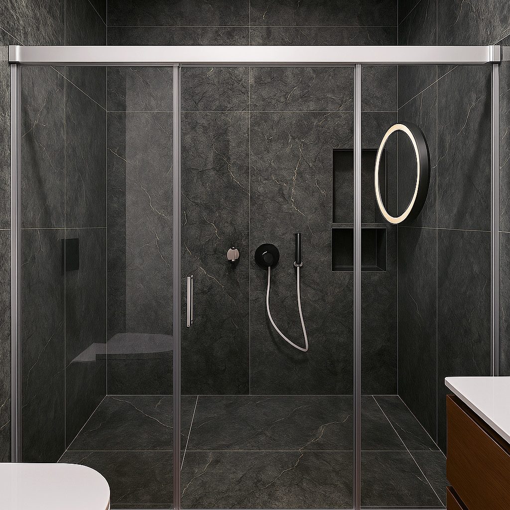 Sintesi materica bagno doccia